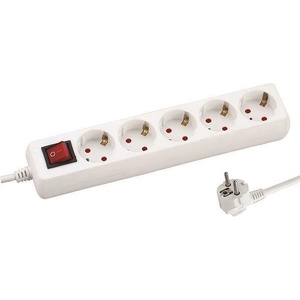 EUROLAMP РАЗКЛОНИТЕЛ 5 ГНЕЗДА, КЛЮЧ, ДЕТСКА ЗАЩИТА, 1.5М