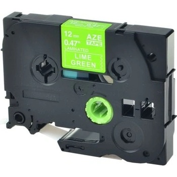 Pro Brother Съвместима лента с Brother TZ-MQG35/TZe-MQG35, 12mm x 5m, бял печат / Лайм база (TZe-MQG35)