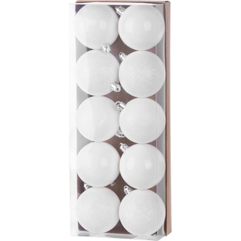 MagicHome Gule 10 ks biele na vianočný stromček 6 cm