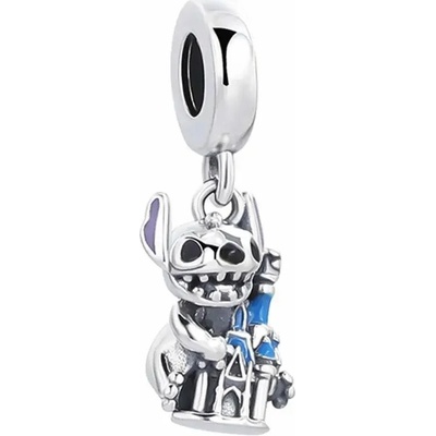 P&J Jewellery Stříbrný visací přívěsek Hravý Stitch SB168