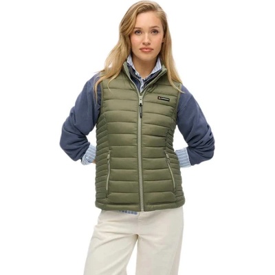 SUPERDRY Потник Superdry Fuji Lite Padded vest - Green (Dusty Olive Green)