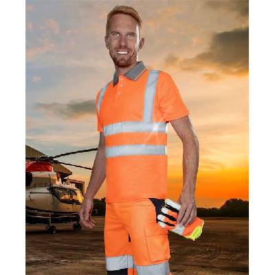 Ardon H8924 HI VIZ Reflexná polokošeľa oranžová