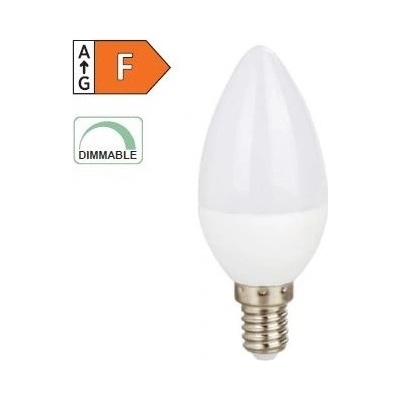 Diolamp SMD LED žárovka matná Candle C37 7W/230V/E14/4000K/710Lm/250°/Dim