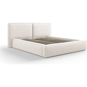 Cosmopolitan Design Бежово та ицирано двойно легло с място за съхранение и решетка 160x200 cm Arendal - Cosmopolitan Design (COS_BFD160_78_F1_ARENDAL1)