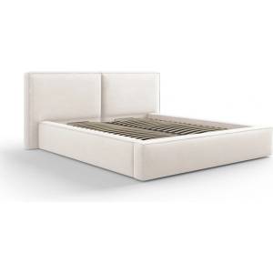 Cosmopolitan Design Бежово тапицирано двойно легло с място за съхранение и решетка 160x200 cm Arendal - Cosmopolitan Design (COS_BFD160_78_F1_ARENDAL1)