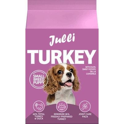 Julli Dog Grain Free Puppy Small Rich in Fresh Turkey & Potato 6 kg