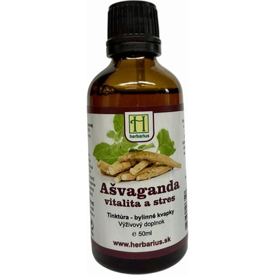 Bylinné kvapky Ashwagandha (ašvagandha - vitánia) - tinktúra 50 ml