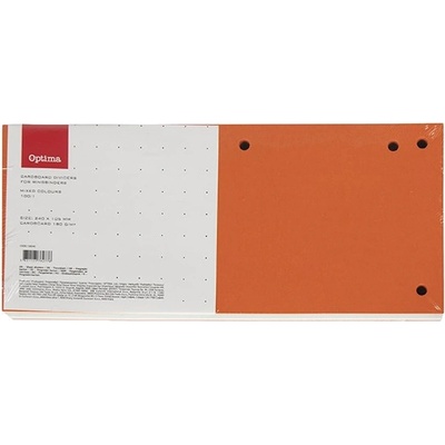 OPTIMA Разделителна лента OPTIMA 105x240mm смесен цвят 100 броя 128240 (128240)