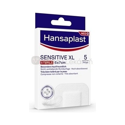 Hansaplast Sensitive XL Sterile Náplasť 5 náplastí