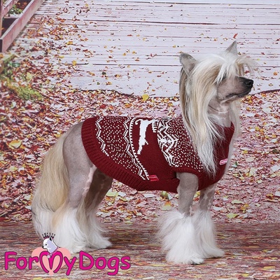 FOR MY DOGS svetr STAG BORDEAUX bordó