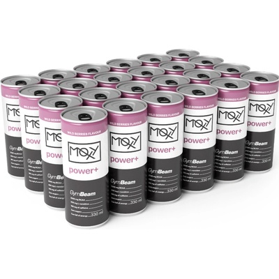 GymBeam Moxy power+ Lesné ovocie 24 x 330 ml