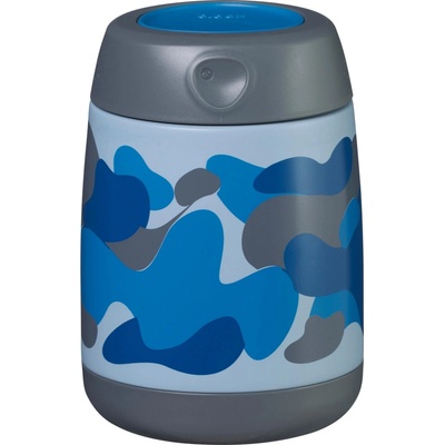 b.box Termoska na jedlo mini modrá kamufláž 210 ml