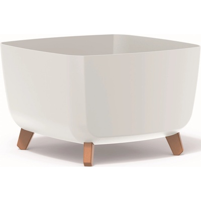 Květináč Prosperplast 39 x 39 x 27 cm plast bílý