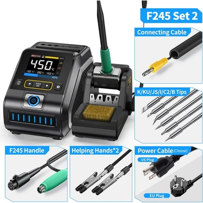 FNIRSI dws-200 поялна станция 200w - бързо нагряване и прецизен контрол (dws-200)