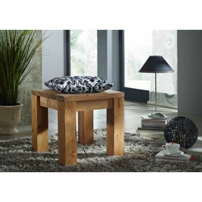 Bighome - LIGHT WOOD Taburet 45x45 cm, masivní indický palisandr