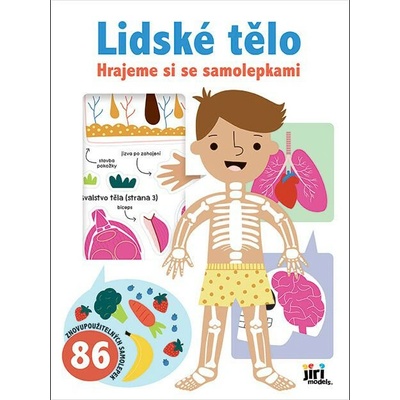 Jiri Models hráme sa so samolepkami ludské telo