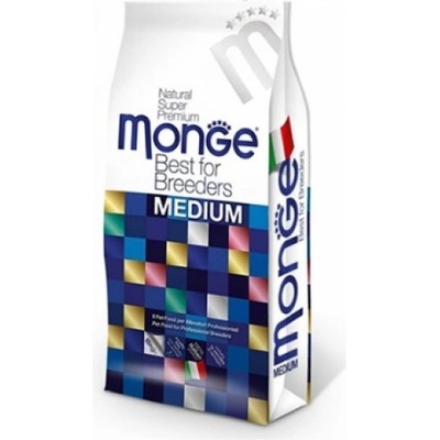 Monge medium starter - пълноценна суха храна за кученца от средни породи по време на отбиването до 1 година, подходяща за бременни и кърмещи - 15 кг, Италия - 6194