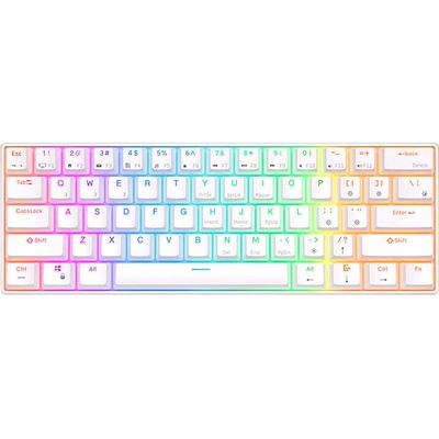 Royal Kludge RK61 RGB Brown switch white