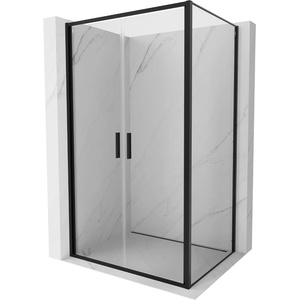 Mexen Exo-B Duo плъзгаща се душ кабина 70 x 90 см, прозрачна, черна - 814-070-090-70-00 (814-070-090-70-00)