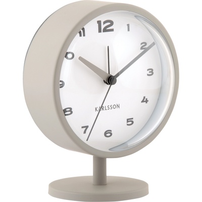Karlsson Brisk Dome будилник, бежов (KA6027GY)