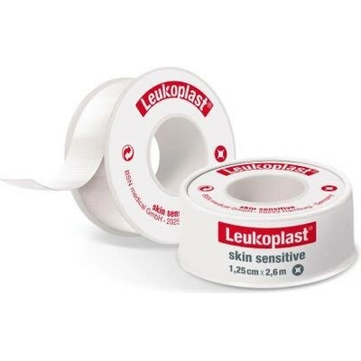 Leukoplast Skin Sensitive náplast na cívce 1,25 cm × 2,6 m