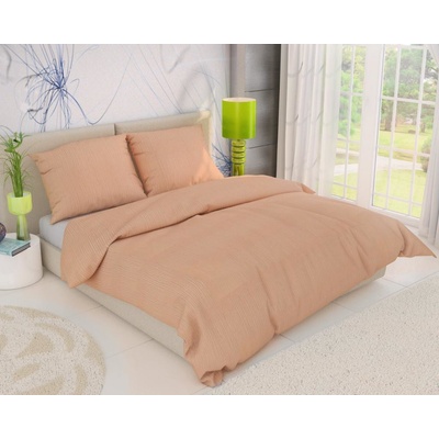 Kvalitex krep obliečky lososové 140x200 70x90