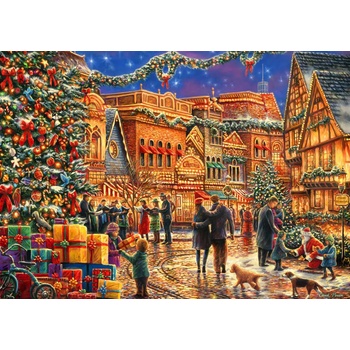 Bluebird Puzzle - Puzzle Christmas at the Town Square - 2 000 piese
