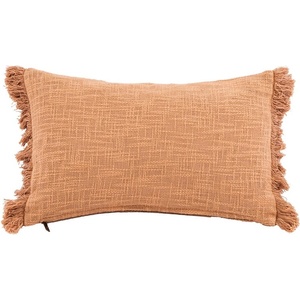 Tiseco Home Studio Декоративна възглавница 50x30 cm Cotton Slub Solid - Tiseco Home Studio (3458INDIANTAN)