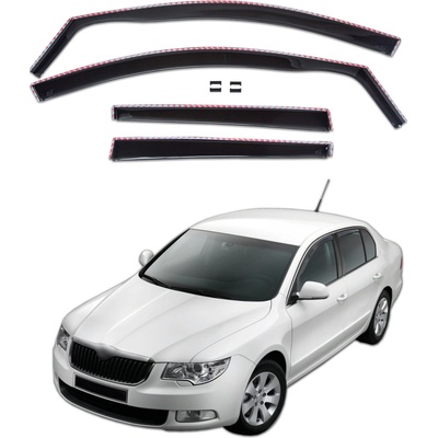 Deflektory Škoda Superb 2008-2015 Liftback