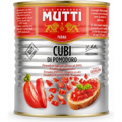 Mutti ( Италия - Парма) Mutti Италиански белени домати на кубчета 2.5кг