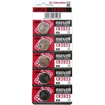 Maxell CR2025x5 опаковка (откъсваем блистер) 3V литиева бутонна батерия (18741)