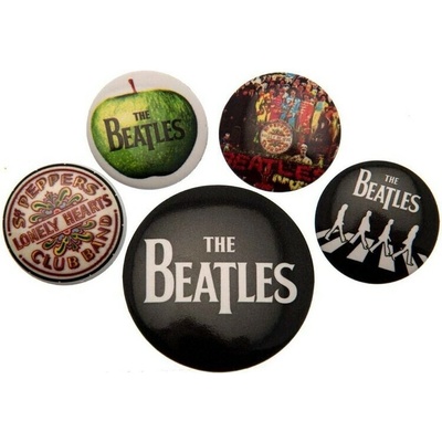 Odznaky set The Beatles - White