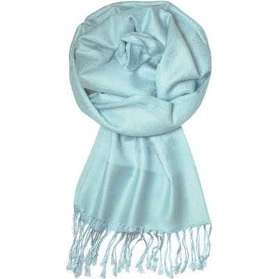Dalmina Roma pashmina seablue luxusní kašmírová šála CHZ-104 19 světle modrá