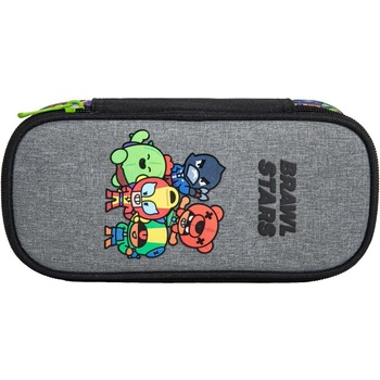 Kstationery Елипсовиден ученически несесер Kstationery Brawl Stars - Ready to Battle (68248)