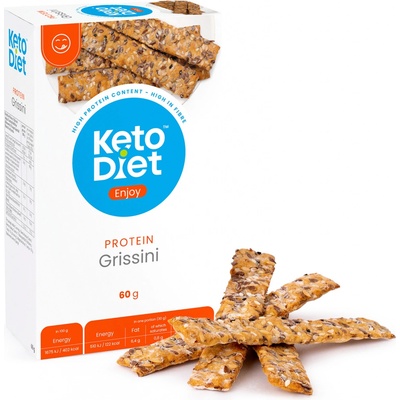 KetoDietProteinové grissini 2 porce 55 g – Zboží Dáma