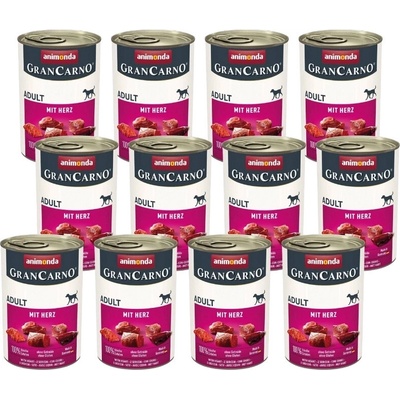 Animonda GranCarno Adult bravčové so srdiečkami 12 x 400 g