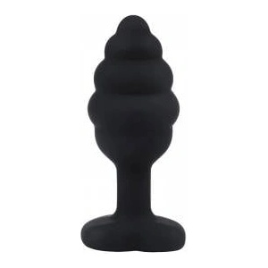 Fantasy by Cottelli BUTT PLUG Black ribbed small