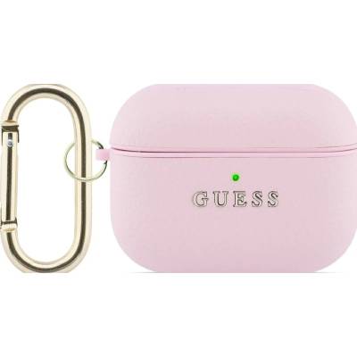 Guess Grained Classic Logo Hook кейс за AirPods Pro 3 розов (GUAP3PGUGMP)