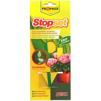 STOPSET ŽLTÉ LEPOVÉ ŠÍPKY PROPHER 5ks
