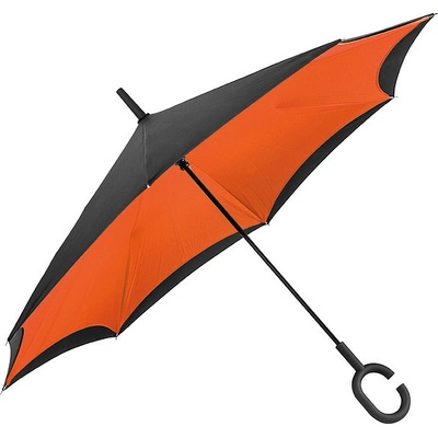 REVERSE dáždník špeciálna rukoväť oranžová