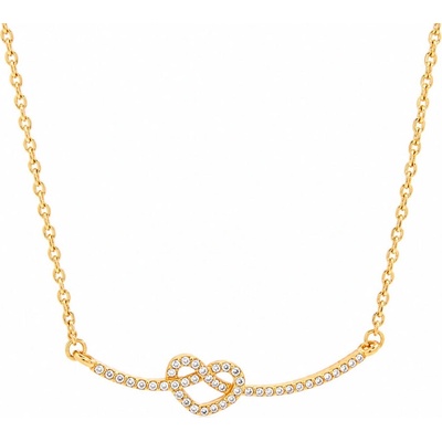 Victoria Filippi Stainless Steel Náhrdelník s propletenými srdci a zirkony - chirurgická ocel NH1407-JDN0108019 Zlatá