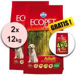 FARMINA MO P ECOPET N куче ВЪЗРАСТЕН СРЕДЕН 2 x 12 кг + 4 кг БЕЗПЛАТНО