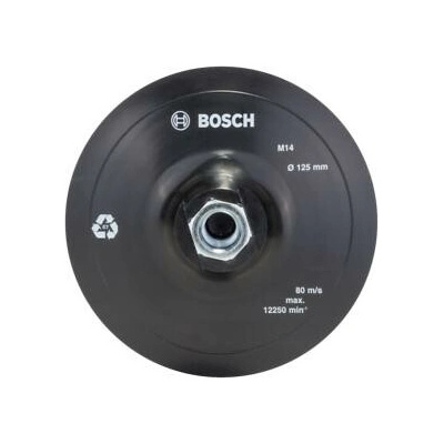 BOSCH Gumová brúsna doska pre uhlové brúsky, suchý zips, 125 mm D = 125 mm 2609256272