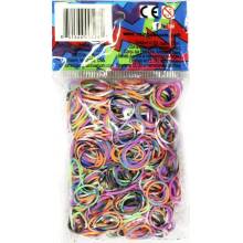 Rainbow Loom Original gumičky 600 kusov strakatý mix