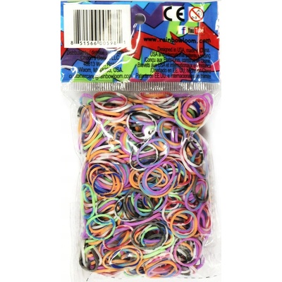 Rainbow Loom Original gumičky 600 kusov strakatý mix