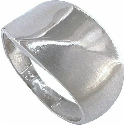 Infinitysilver Strieborný prsteň špička mat lesk OR06554