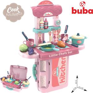 Buba Детски комплект кухня Buba, Розова (008-971)