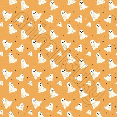 Duchové na oranžové úplet by MIMI [supreme]