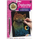 Vyškrábavací obrázok dúhový strieborný