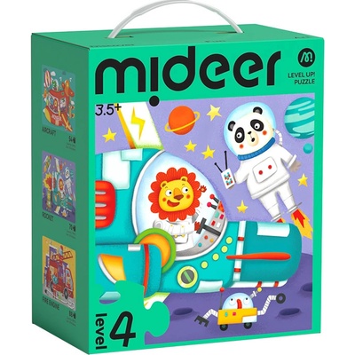 Mideer LEVEL UP! 04 Dopravné prostriedky 3v1 54 70 s 88 dielov